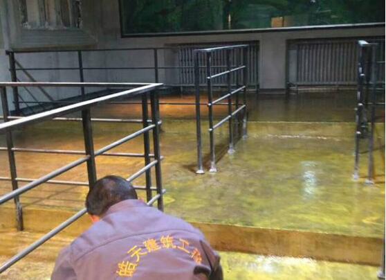 蘭州金枝鳳巢復古環(huán)氧地坪案例